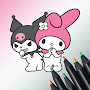 Draw Kuromi and Melody