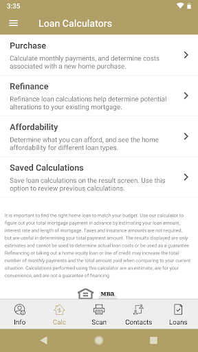 Main Street Home Loans Screen 2