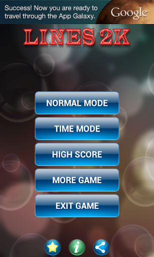 Android application Lines 2K - Color Balls screenshort