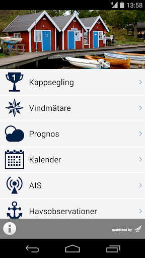 Android application KSS - Karlskrona Segelsällskap screenshort