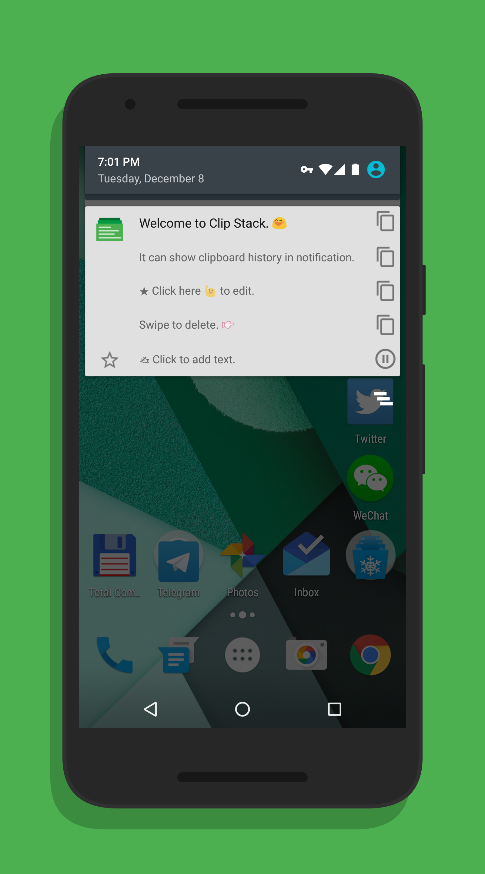 Android application Clip Stack - Clipboard Manager (Free, No-Ads) screenshort