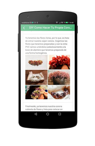 Android application Floristería Madrid AdhocFlores screenshort