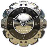 Silver Knight Clock Widget icon