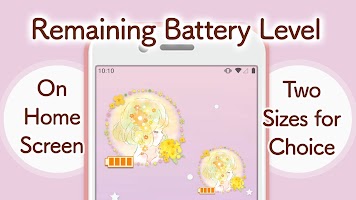 screenshot of Battery widget Flowery Kiss