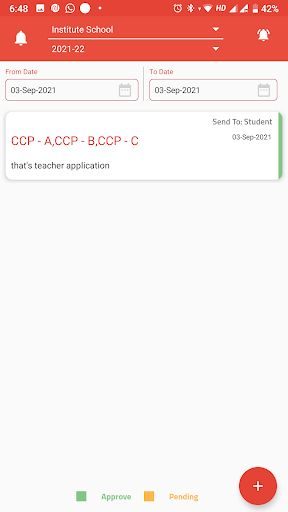 CD Institute Teachers App Screen 2