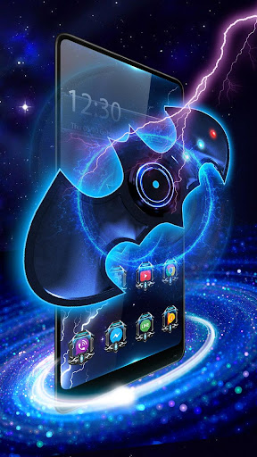 3D bat hero fidget spinner theme