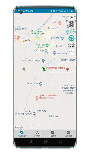 Meera Track GPS Tracking Screen 3