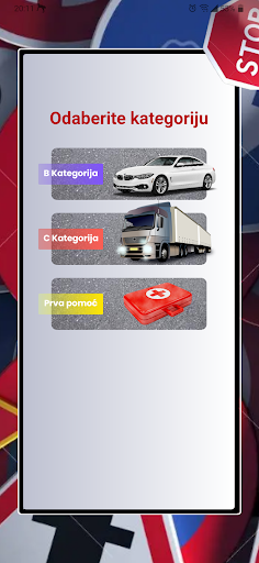 Android application Autoškola - Testovi screenshort