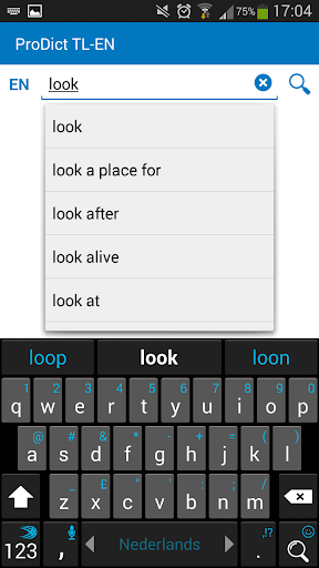 Android application Filipino - English dictionary screenshort