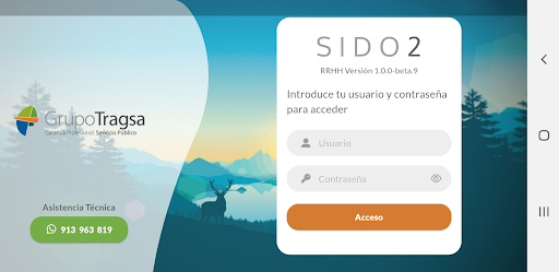 Android application SIDO2 screenshort