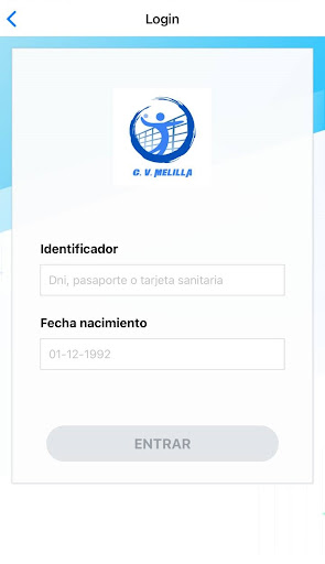 Android application Club Voleibol Melilla screenshort