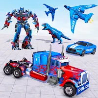 Police Truck Robot Game – Dino