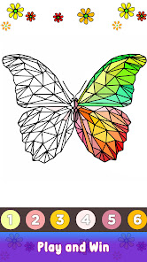 Screenshot 7 Butterfly Paint by Number Book android