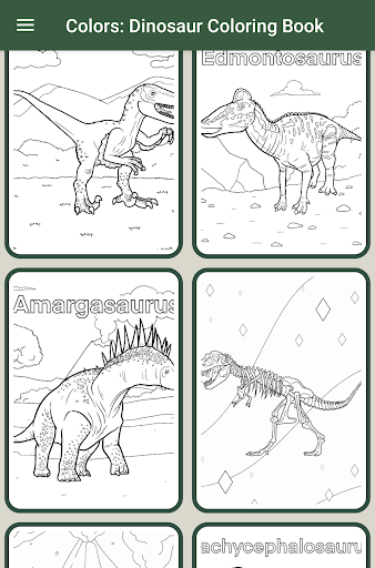 Colors: Dinosaur Coloring Book screenshot 1