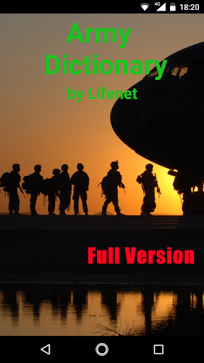 Android application Army Dictionary - Full version screenshort