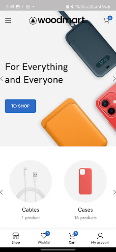 Android application Accessories Store screenshort