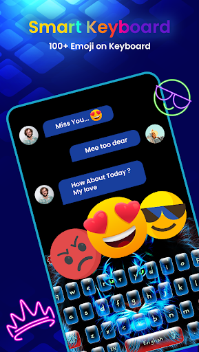 Neon LED Keyboard - RGB, Emoji