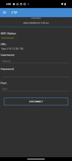 Dark File Manager with FTP Screen 3