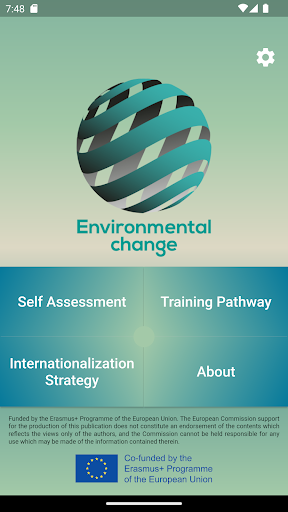Android application Environmental app for startups screenshort