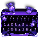 purple future keyboard technology icon