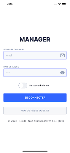 Android application Team Burger - Manager screenshort