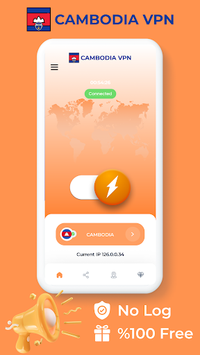 Android application Cambodia VPN - Private Proxy screenshort