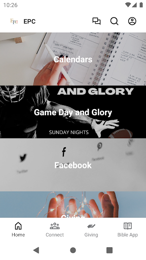 Android application My Church-EPC screenshort