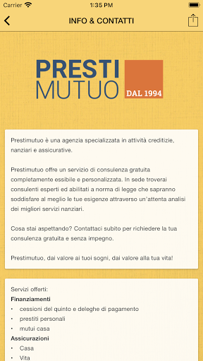 PRESTIMUTUO Screen 2