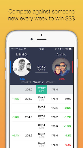 Competish Weight Challenge Screen 3