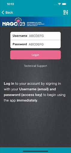 Android application NAGC Meetings screenshort