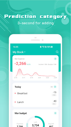 Android application Sprouts - Expense Manager screenshort