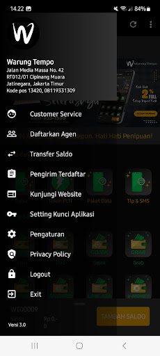 WARUNG TEMPO: Agen Pulsa Murah Screen 2