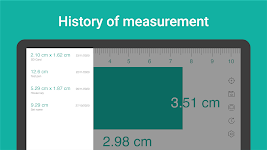 screenshot of Digital Ruler : Inches & cm