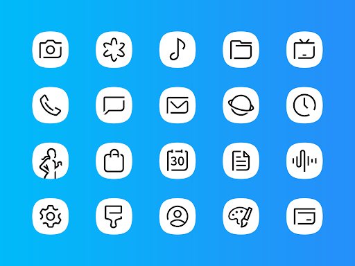 Whiux White - Icon Pack - Personalization - apps