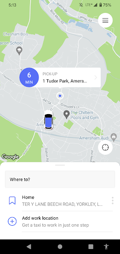 Gilberts Taxis Screen 2