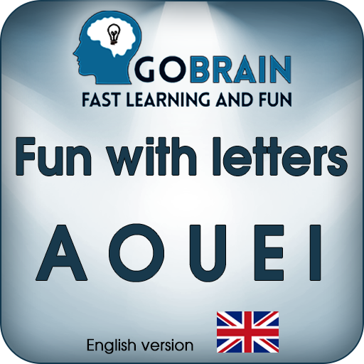 Fun with letters. AOUEIY. logo