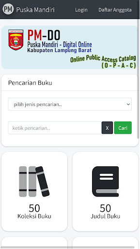 Android application PM-DO Puska Mandiri Digital On screenshort