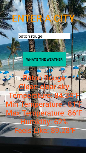 Android application Is it Beach Weather screenshort