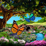 Cover Image of Herunterladen 3D Schmetterling Live Wallpaper  APK