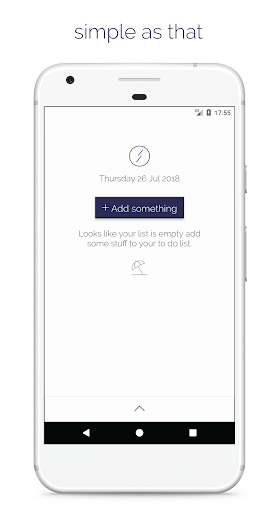 Android application todo - minimal todo list screenshort