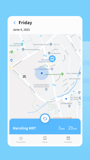 Android application 3M Bus Services screenshort