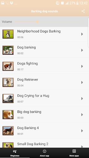 Barking Dog Sounds Ringtones Screenshot 3 - AppWisp.com