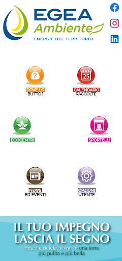 Android application EGEA Ambiente screenshort