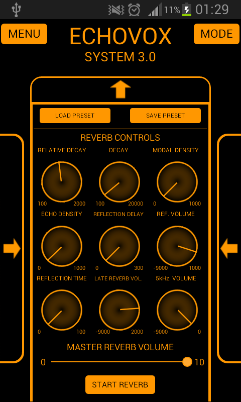 Android application ECHOVOX System 3 Professional ITC screenshort