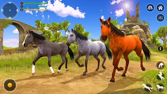 Jogos de cavalo selvagem 3D