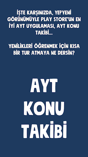 Android application AYT Konu Takibi ve Sayaç screenshort