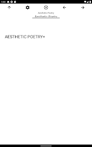 Book, Aesthetic Poetry