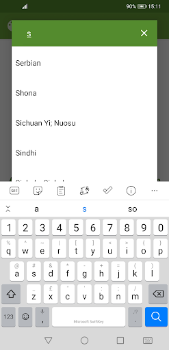 Pocket Dictionary Screen 2