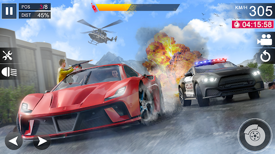 Police Car Chase Crime Game 3D