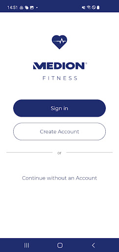Android application MEDION Fitness Pro screenshort